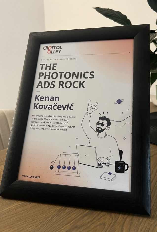 Digital Alley Award 2026 - The Photonics Ads Rock
